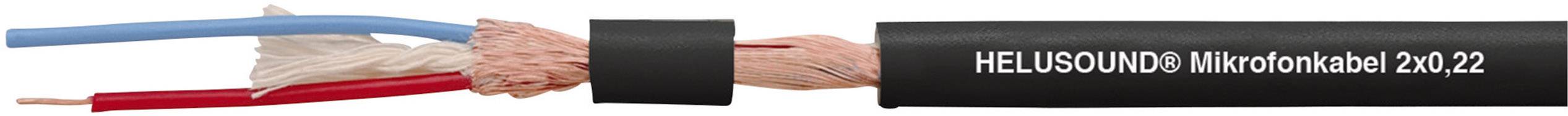 Helukabel 400038 Mikrofonkabel 2 x 0.22 mm² Schwarz Meterware