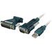 LogiLink USB 2.0 Câble de raccordement [1x USB 2.0 type A mâle - 1x SUB-D mâle 9 pôles, SUB-D mâle 25 pôles]
