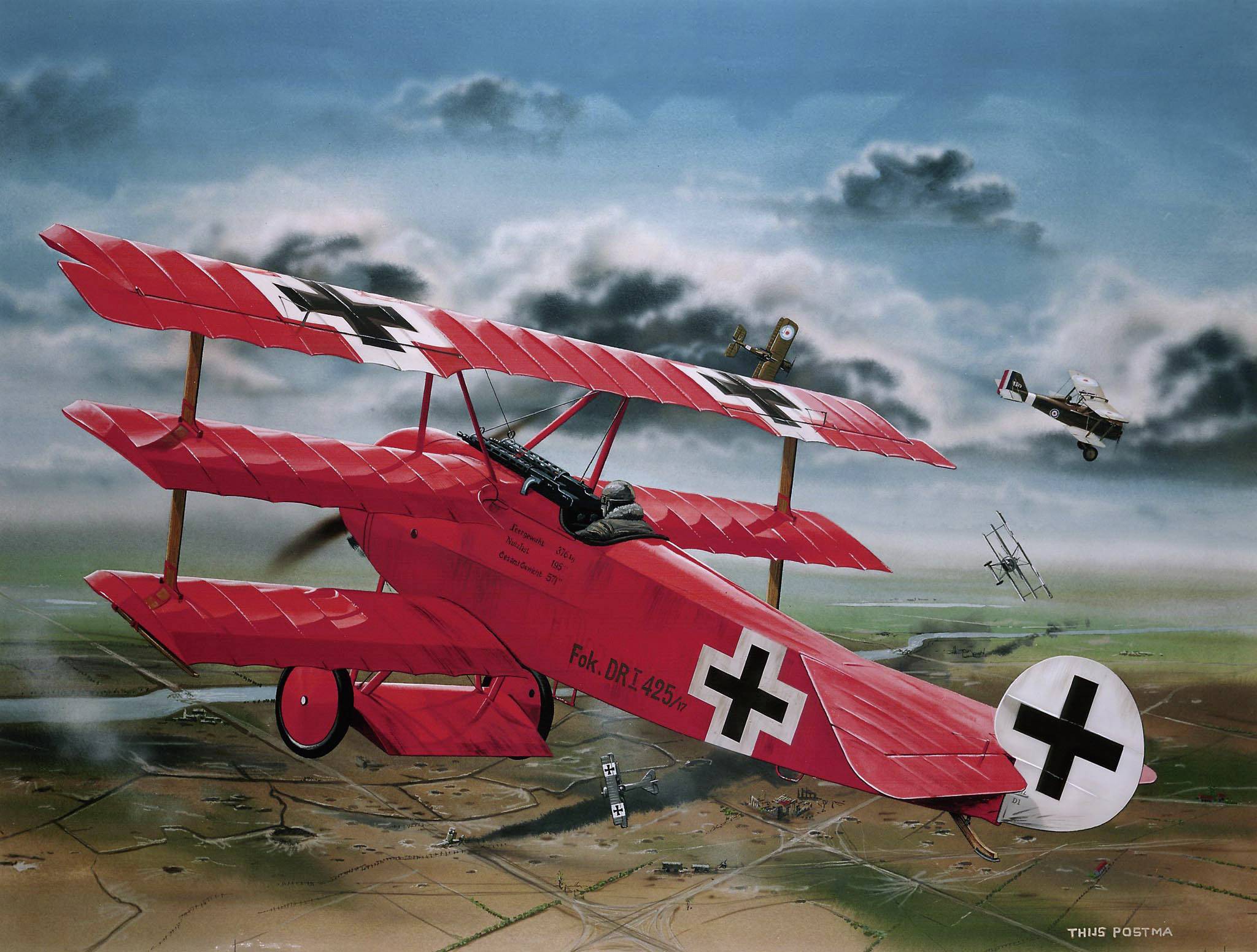 Revell 04744 Fokker DR.I Richthofen Flugmodell Bausatz 1:28