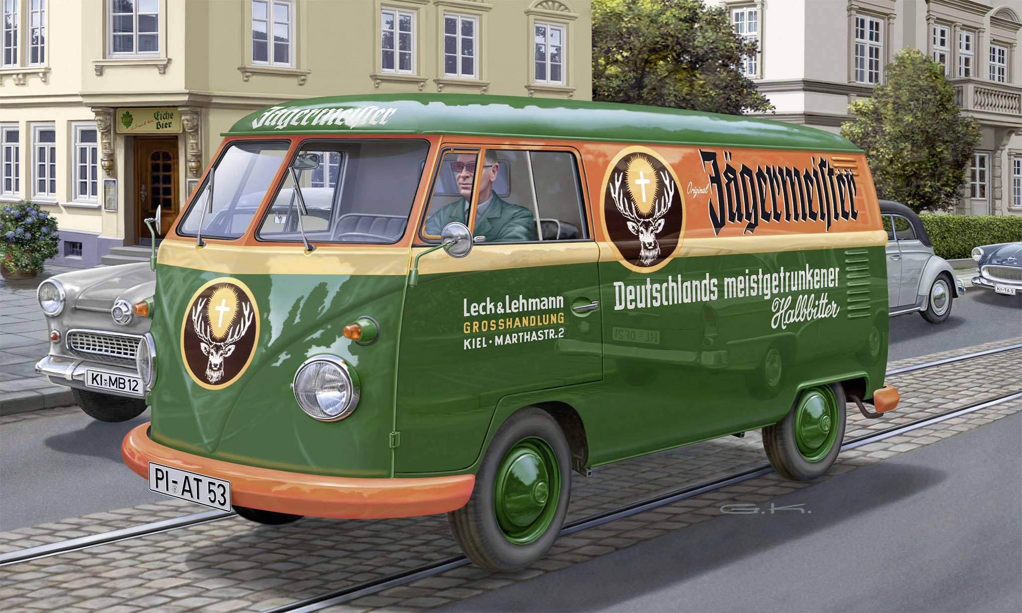 Revell 07076 VW T1 Transporter Kastenwagen Automodell Bausatz 1:24