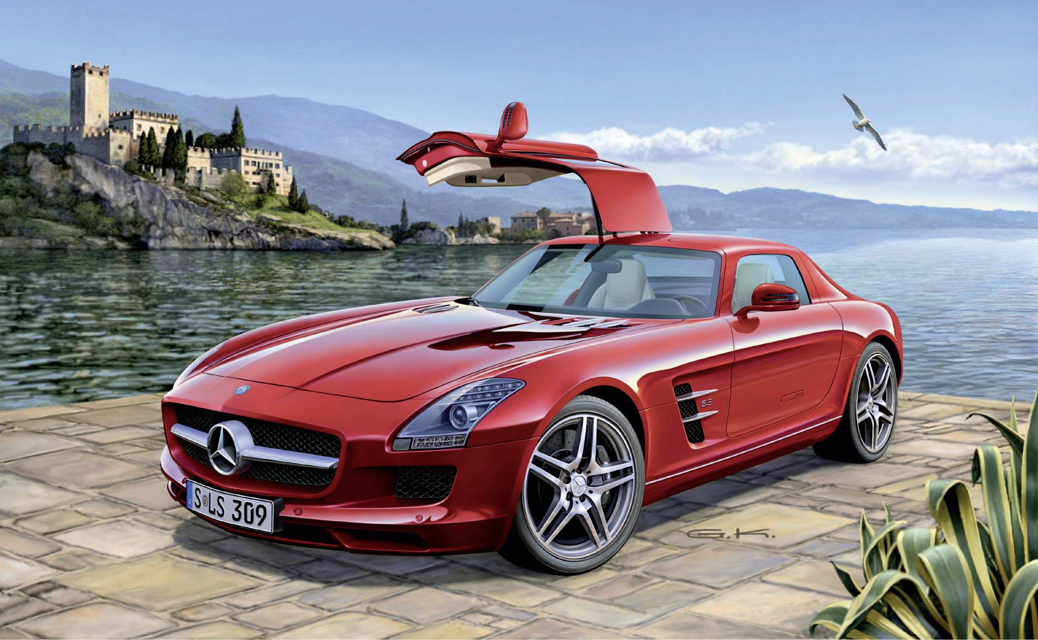 Revell 07100 Mercedes SLS AMG Automodell Bausatz 1:24