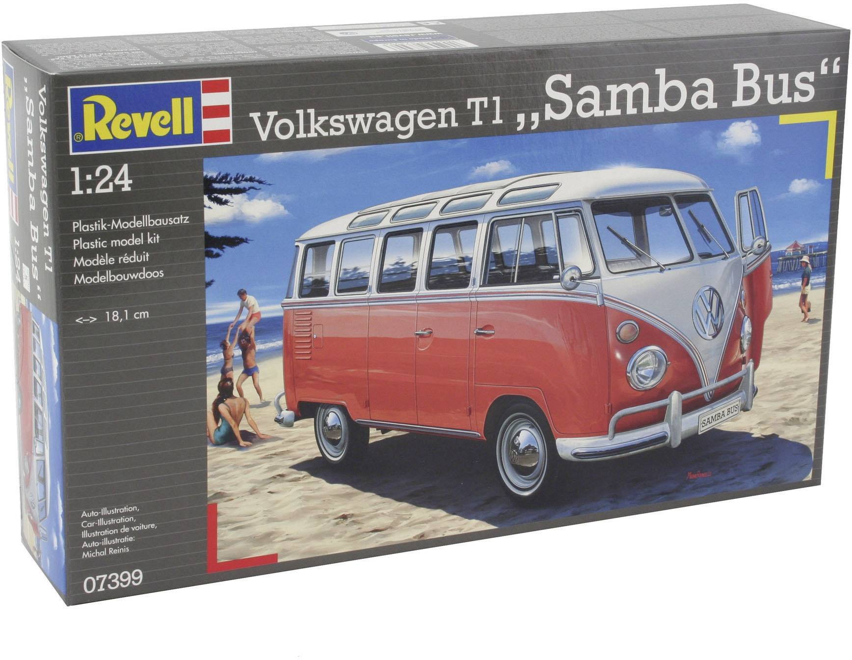 Revell 07399 VW T1 Samba Bus Automodell Bausatz 1:24