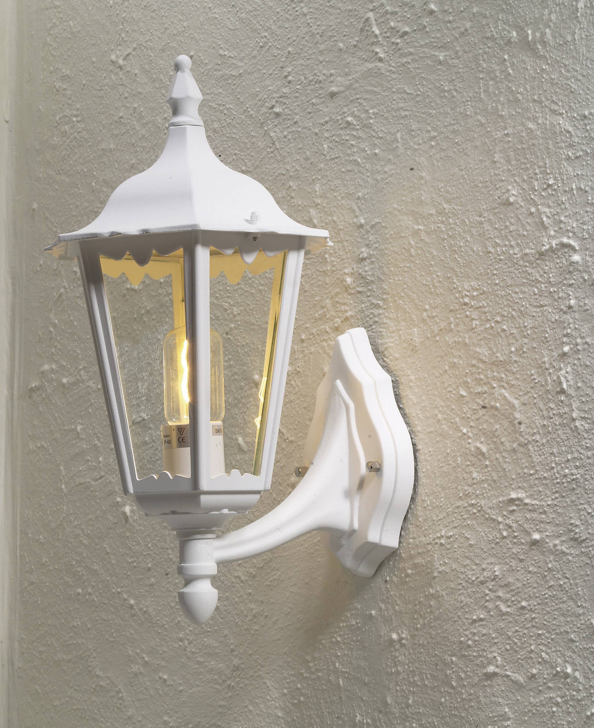 Konstsmide Firenze 7213-250 Außenwandleuchte Energiesparlampe, LED E27 100W Weiß