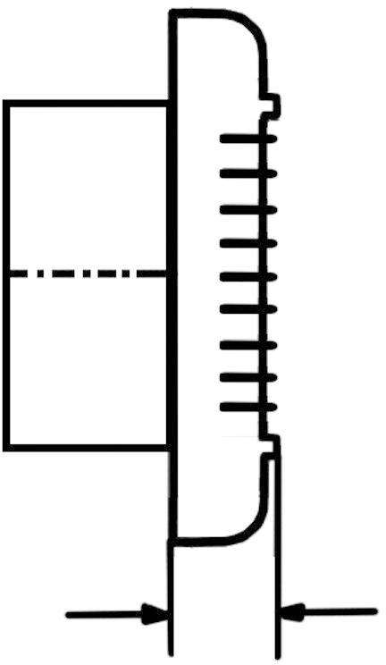 SIKU 100 AZL Wand- und Deckenlüfter 98 m³/h 10cm