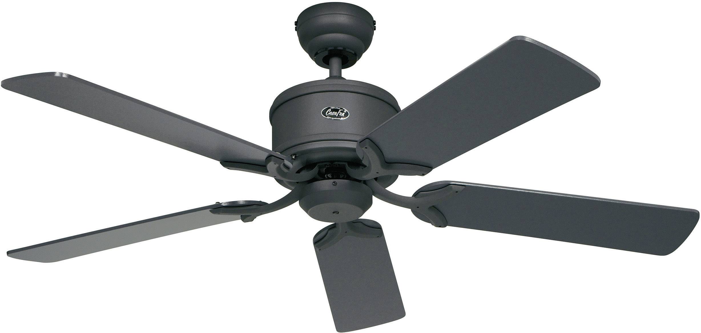 CasaFan Eco Elements Deckenventilator 23W (Ø x H) 132cm x 285mm Lack-Graphit mit Fernbedienung