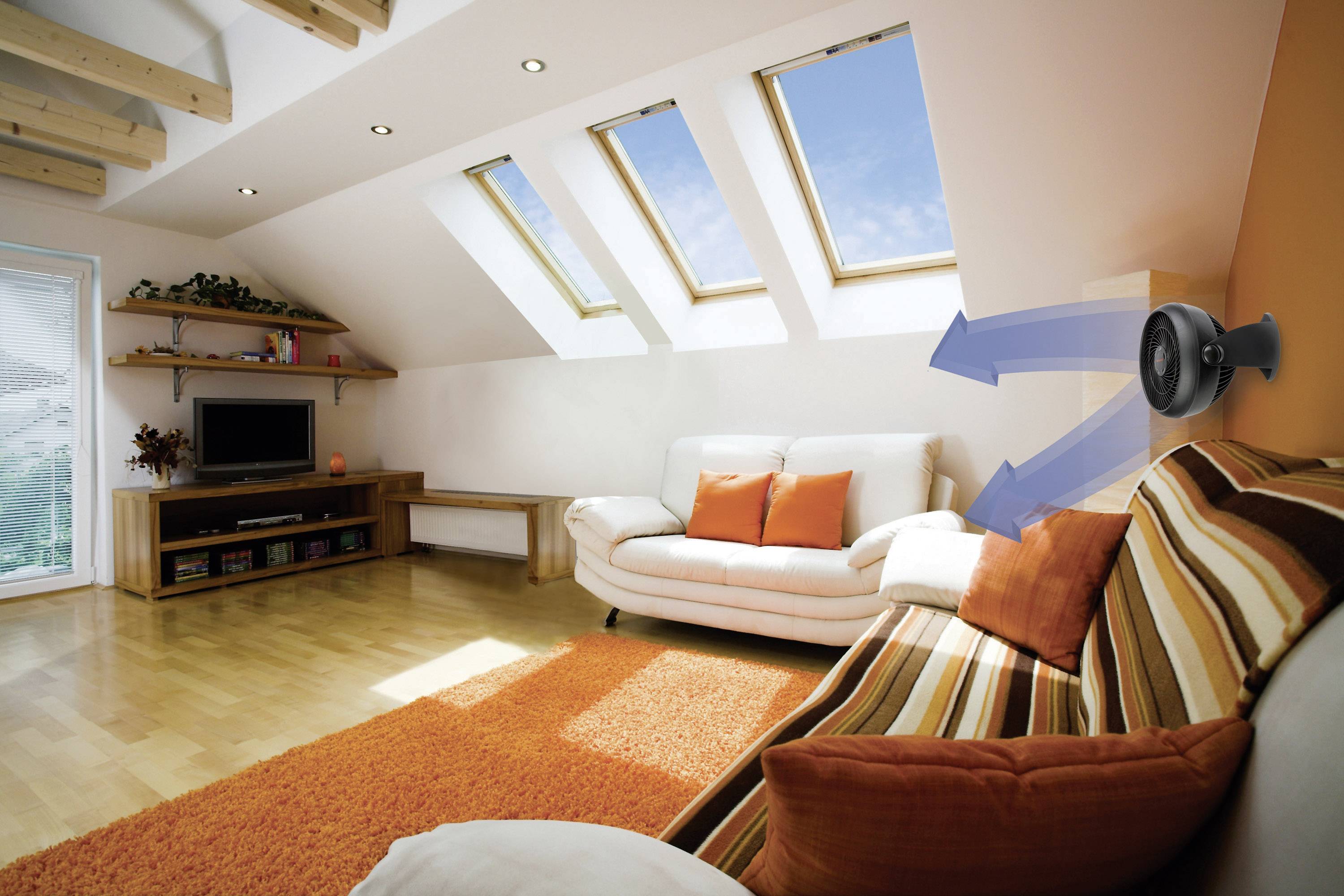 Honeywell HT900E Bodenventilator 30W (Ø x H) 26cm x 28cm Schwarz Wandmontage möglich