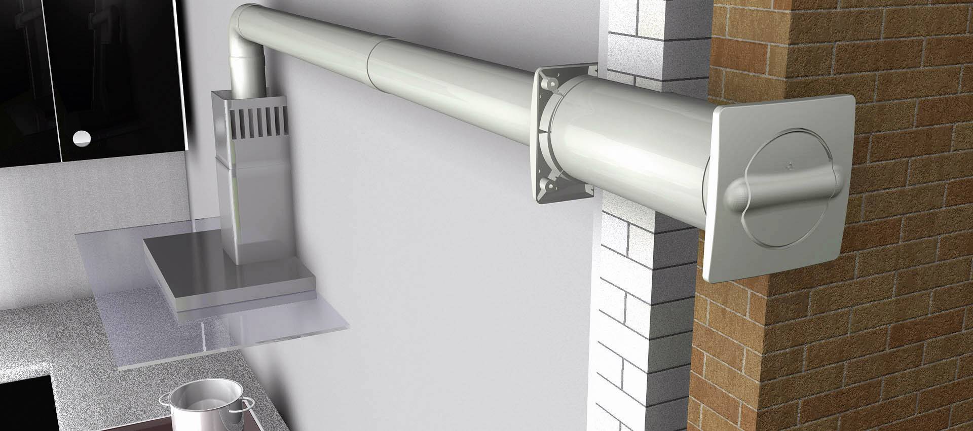 Wallair N37215 Energiespar-Mauerkasten Kunststoff Passend für Rohr-Durchmesser: 100mm