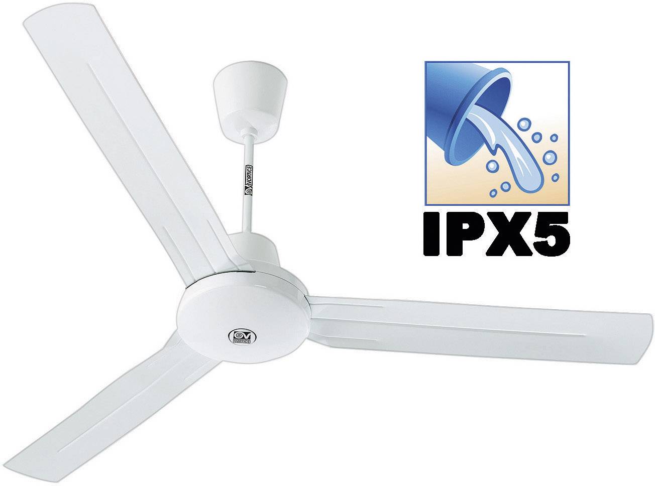 VORTICE Tropical Deckenventilator 70W (Ø x H) 142cm x 325mm Lack-Weiß