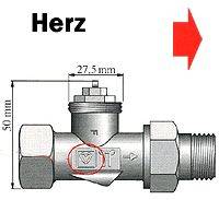 700100 Heizkörper-Ventil-Adapter Passend für Heizkörper Herz