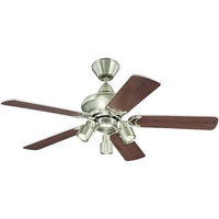 Westinghouse Kingston Deckenventilator 53W (Ø x H) 105cm x 345mm Aluminium (gebürstet) Wendbare Flügel, mit Beleuchtung Westinghouse Kingston Deckenventilator 53W (Ø x H) 105cm x 345mm Aluminium (gebürstet) Wendbare Flügel, mit Beleuchtung