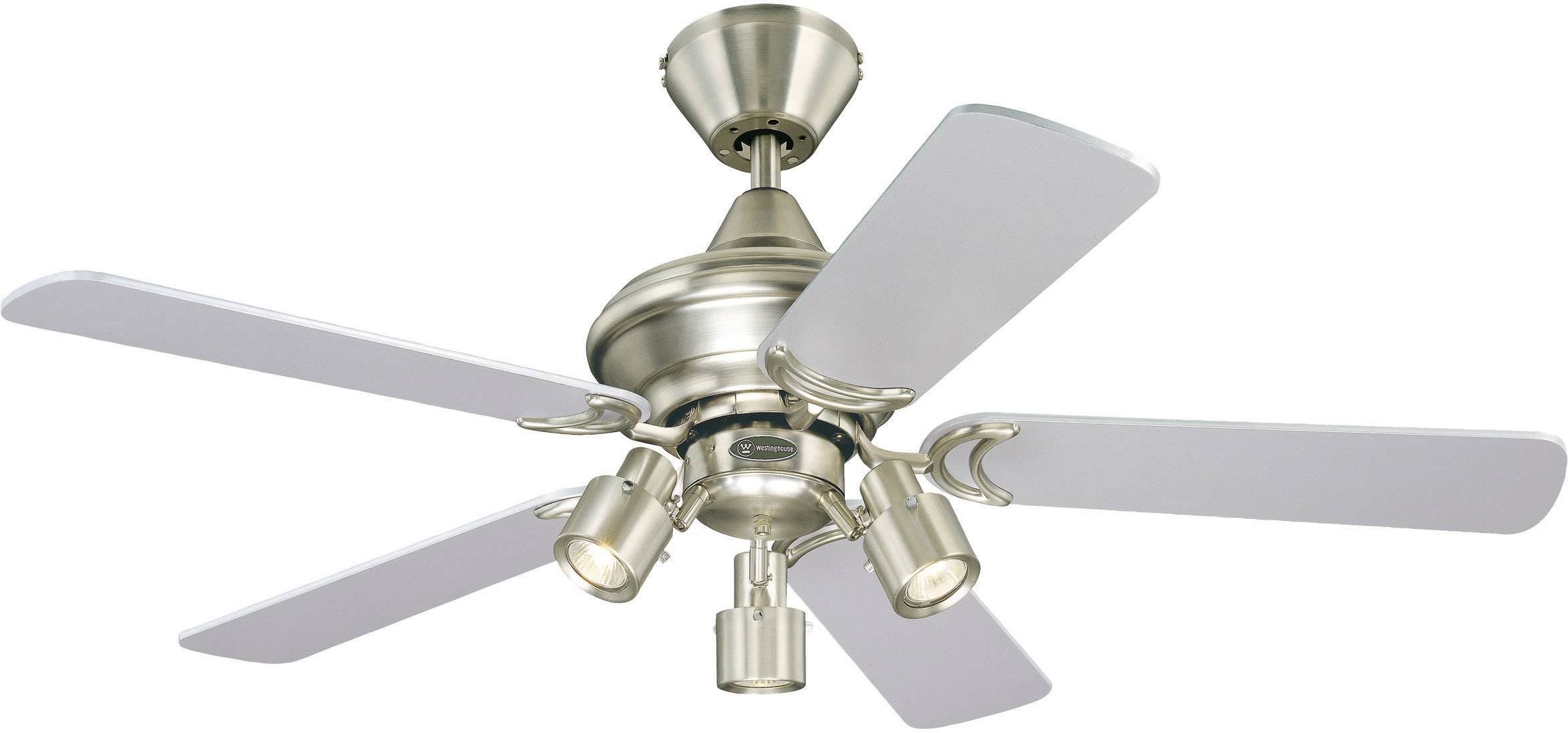 Westinghouse Kingston Deckenventilator 53W (Ø x H) 105cm x 345mm Aluminium (gebürstet) Wendbare Flügel, mit Beleuchtung
