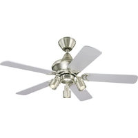 Westinghouse Kingston Deckenventilator 53W (Ø x H) 105cm x 345mm Aluminium (gebürstet) Wendbare Flügel, mit Beleuchtung Westinghouse Kingston Deckenventilator 53W (Ø x H) 105cm x 345mm Aluminium (gebürstet) Wendbare Flügel, mit Beleuchtung