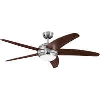 Westinghouse Deckenventilator Bendan (Ø) 132cm Flügelfarbe: Braun Gehäusefarbe: Aluminium Westinghouse Deckenventilator Bendan (Ø) 132cm Flügelfarbe: Braun Gehäusefarbe: Aluminium