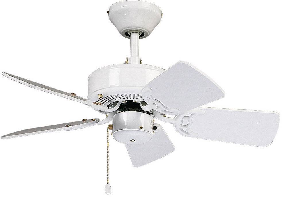 CasaFan Classic Royal 75 WE Deckenventilator 48 W (Ø x H) 75 cm x 225 mm Weiß Leuchtenanbau möglich, Wendbare Flügel, Austauschbare Flügel, Wint