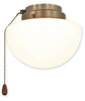 CasaFan 1S MA HALBKUGEL Deckenventilator-Leuchte Opalglas (glänzend)