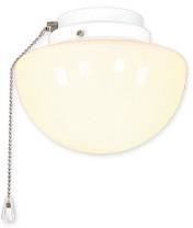 CasaFan 1S WE HALBKUGEL Deckenventilator-Leuchte Opalglas (glänzend)