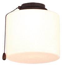 CasaFan 1B BA ZYLINDER GESCHL. Deckenventilator-Leuchte Opalglas (glänzend)