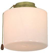 CasaFan 1B MP ZYLINDER GESCHL. Deckenventilator-Leuchte Opalglas (glänzend)