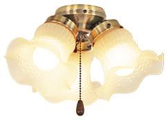 CasaFan 3 MP 3 Deckenventilator-Leuchte Glas matt