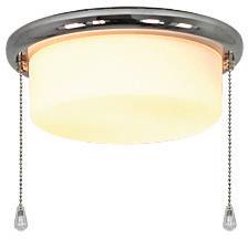 CasaFan 15Z CH FLACHER ZYLINDER Deckenventilator-Leuchte Opalglas (matt)