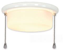 CasaFan 15Z WE FLACHER ZYLINDER Deckenventilator-Leuchte Opalglas (matt)