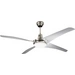 CasaFan Mirage Deckenventilator 53W (Ø x H) 142cm x 395mm Chrom (gebürstet) mit Fernbedienung, mit Beleuchtung, Winterbetrieb CasaFan Mirage Deckenventilator 53W (Ø x H) 142cm x 395mm Chrom (gebürstet) mit Fernbedienung, mit Beleuchtung, Winterbetrieb