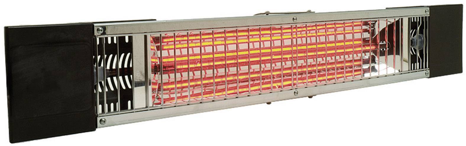 Mo-el Petalo 1800 W Halogen-IR-Strahler 1800 W 9 m² Schwarz, Edelstahl