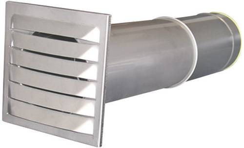 N37827 Energiespar-Mauerkasten Edelstahl Passend für Rohr-Durchmesser: 10cm