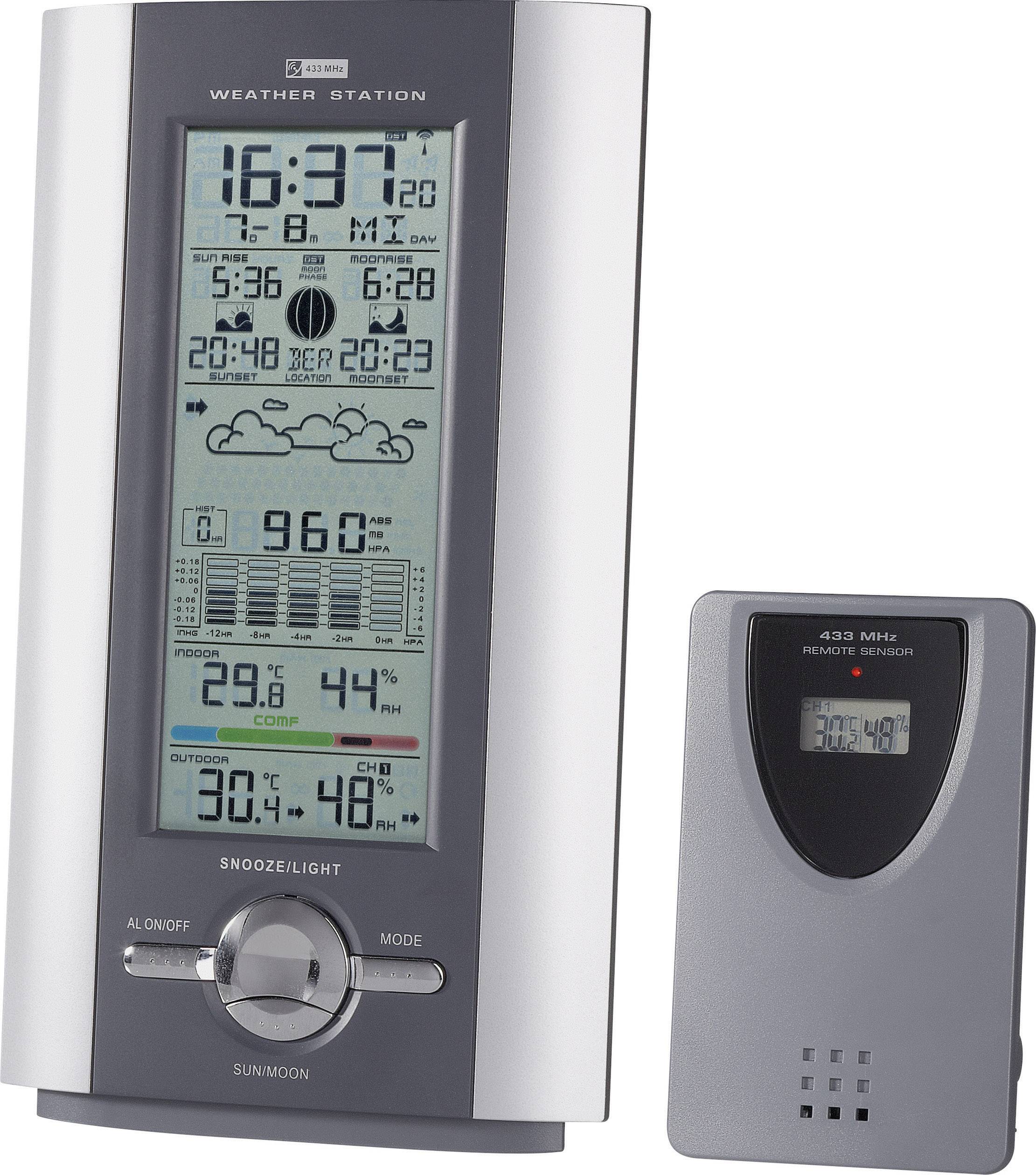 KW 9005W-SM KW 9005W-SM Funk-Wetterstation Vorhersage für 12 bis 24 Stunden