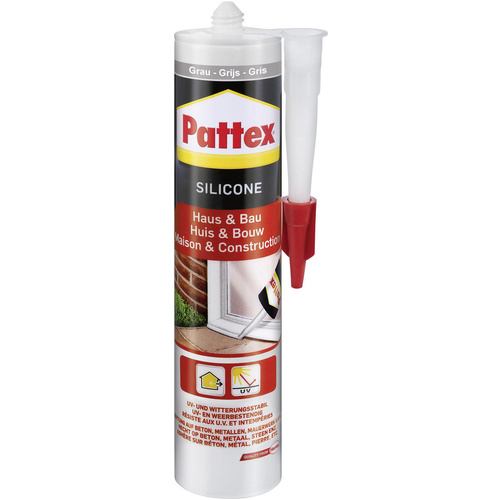 Pattex Haus & Bau Silikon Herstellerfarbe Grau PFHBG 300ml