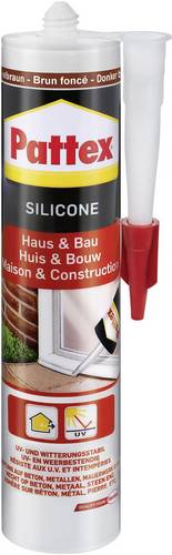 Pattex Haus & Bau Silikon Herstellerfarbe Dunkelbraun PFHBB 300ml
