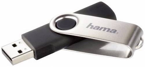 Hama Rotate USB Stick 128 GB Schwarz 108071 USB 2.0  - Onlineshop Voelkner
