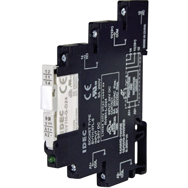 Idec RV8H-L-AD12 Relaisbaustein Nennspannung: 12 V/DC, 12 V/AC Schaltstrom (max.): 6A 1 Wechsler 1St. Idec RV8H-L-AD12 Relaisbaustein Nennspannung: 12 V/DC, 12 V/AC Schaltstrom (max.): 6A 1 Wechsler 1St.