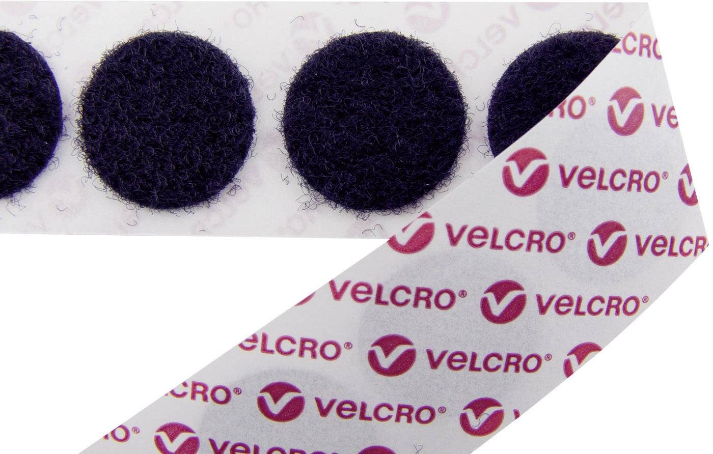 VELCRO® E20101533011425 Klettpunkte zum Aufkleben Flauschteil (Ø) 15mm Schwarz 1300St.