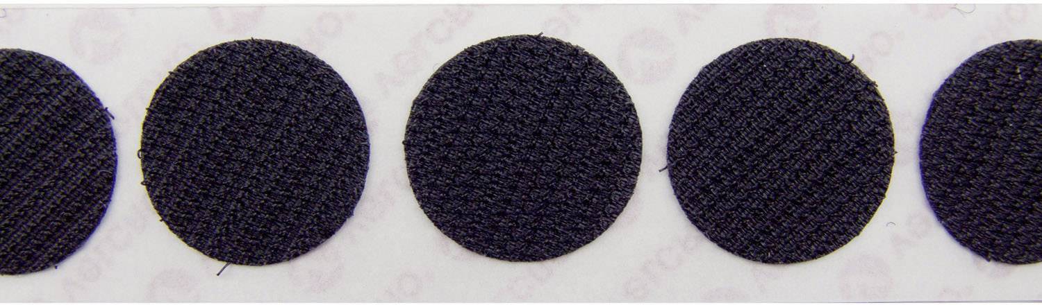 VELCRO® E28801933011425 Klettpunkte zum Aufkleben Haftteil (Ø) 19 mm Schwarz 1120 St.