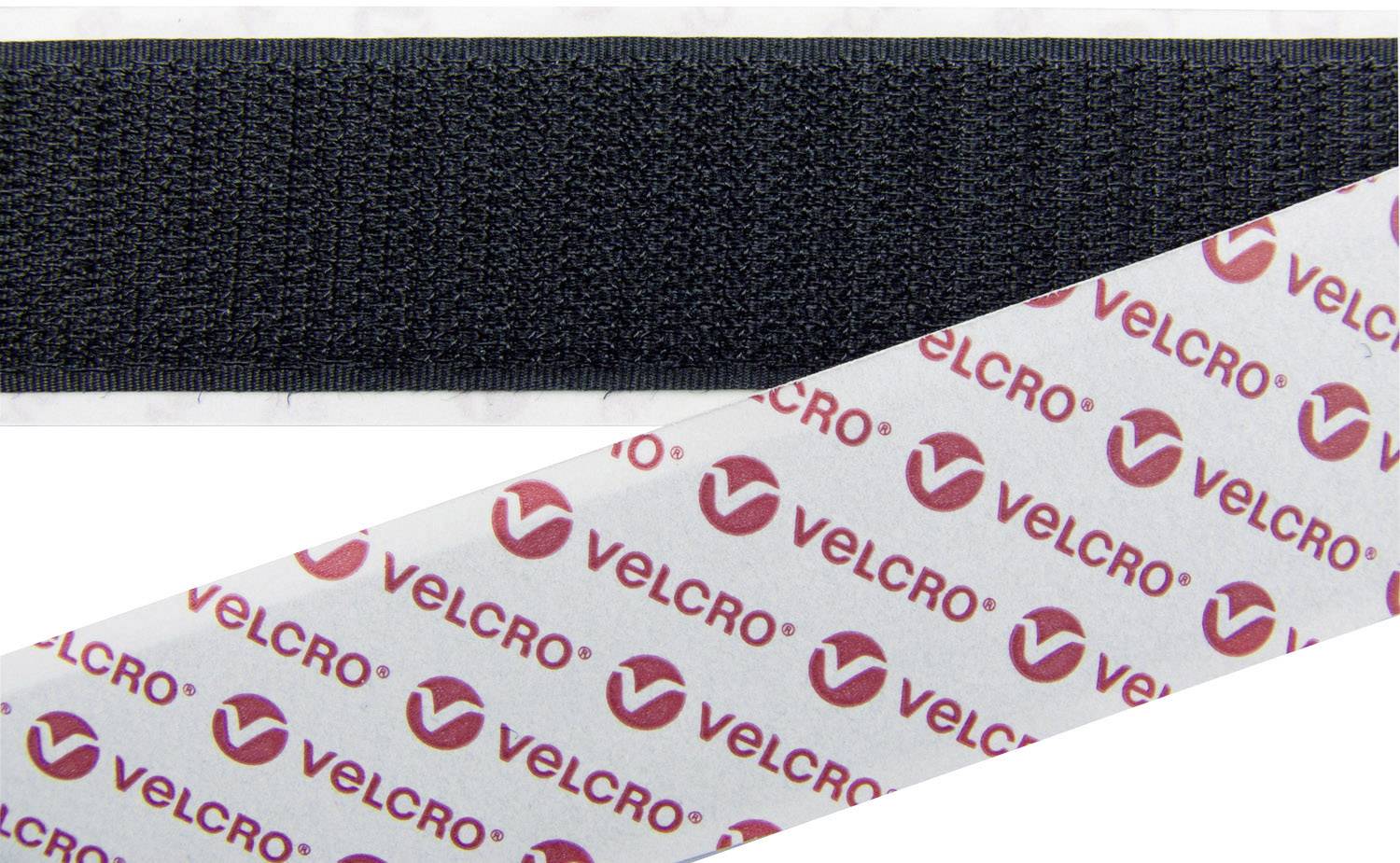 VELCRO® E088020330F1825 Klettband zum Aufkleben Haftteil (L x B) 25000mm x 20mm Schwarz 25m