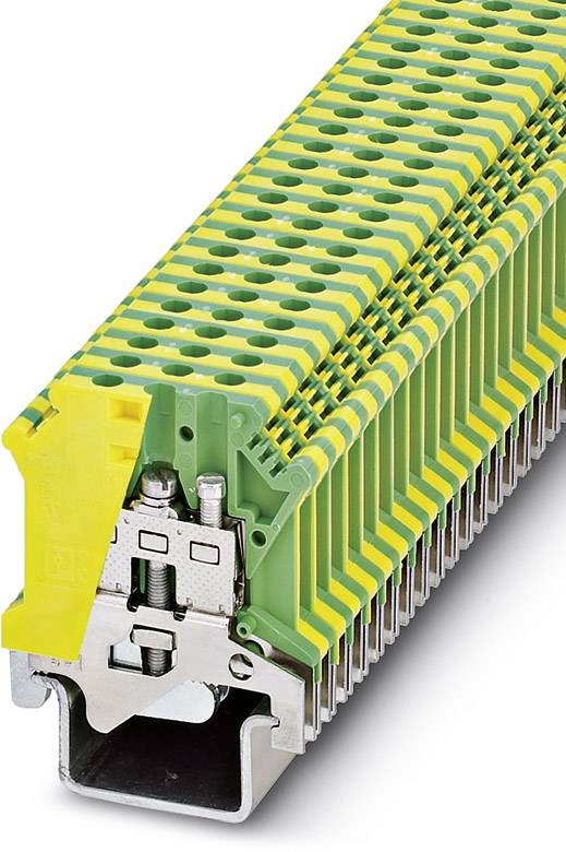Phoenix Contact 0446017 Dreistock-Schutzleiterklemme 6.2mm Schrauben Grün, Gelb 50St.