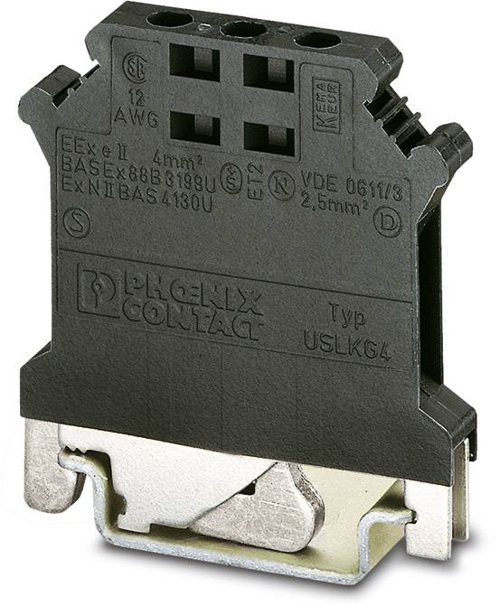 Phoenix Contact 2798789 Bezugspotenzialklemme 6.2mm Schrauben Schwarz 50St.