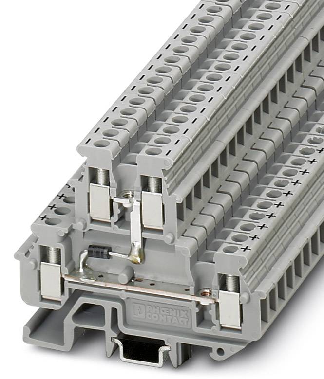 Phoenix Contact 2800570 Durchgangsreihenklemme 5.2mm Schrauben Grau 50St.