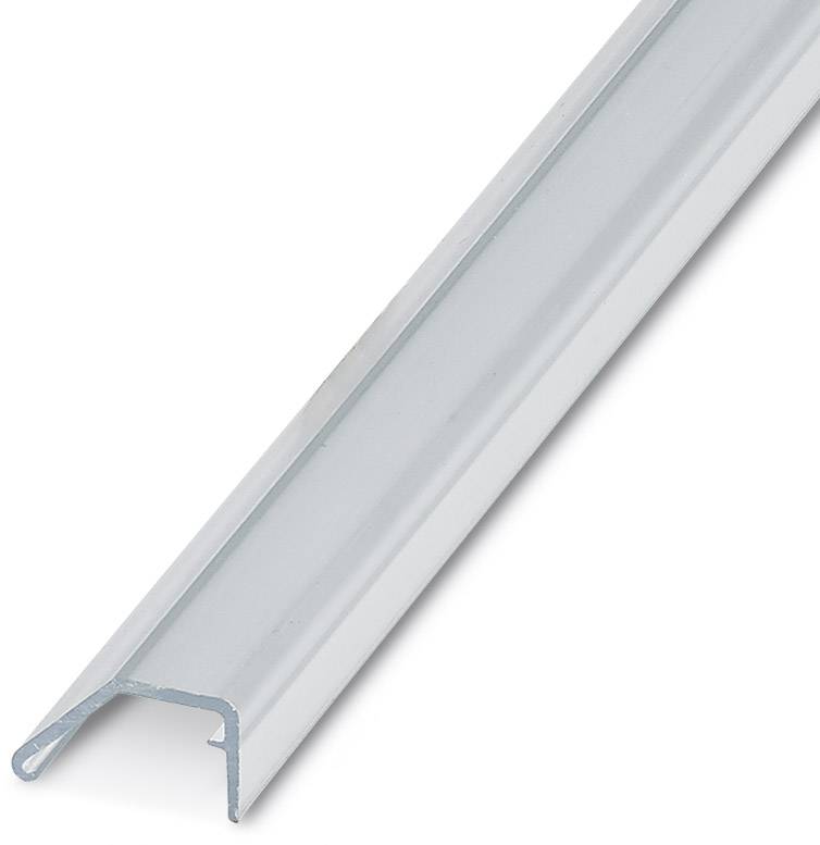 Aluminium U-förmiges Profil, silberfarben, verwendet für Befestigungen oder Konstruktionszwecke.