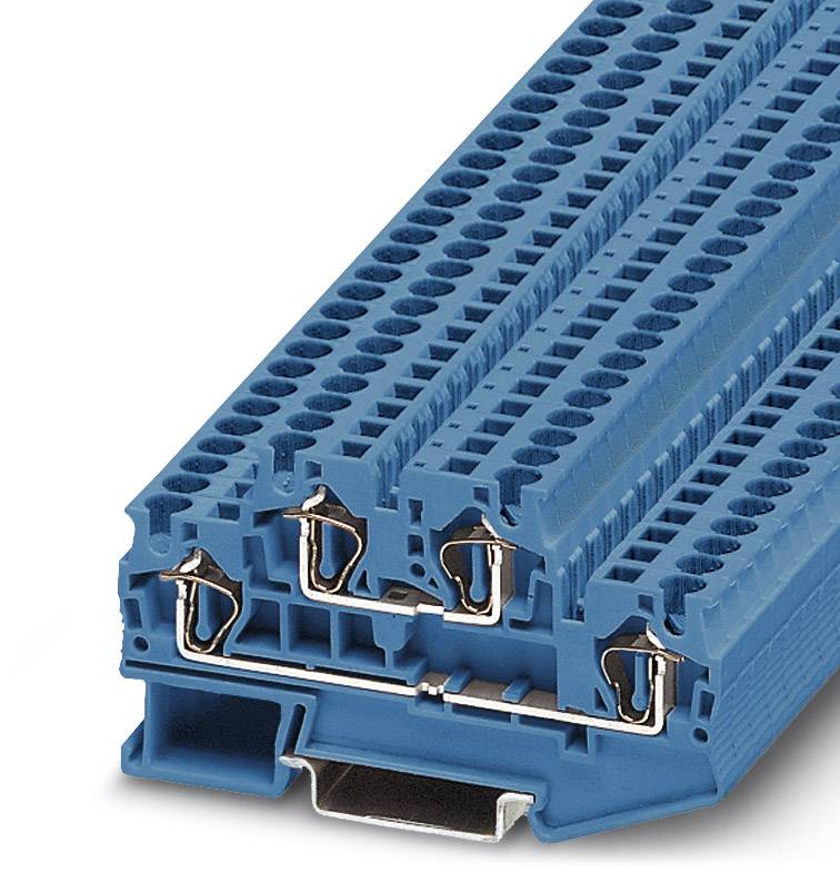 Phoenix Contact 3031432 Durchgangsreihenklemme 6.2mm Zugfeder Blau 50St.