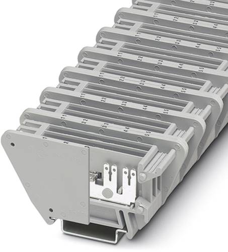 Phoenix Contact 0870036 Durchgangsreihenklemme 23.2 mm Flachstecker 2.8 mm Grau 10 St.
