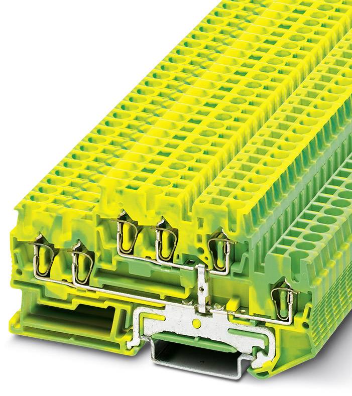 Phoenix Contact 3038532 Durchgangsreihenklemme 5.2mm Zugfeder Grün, Gelb 50St.