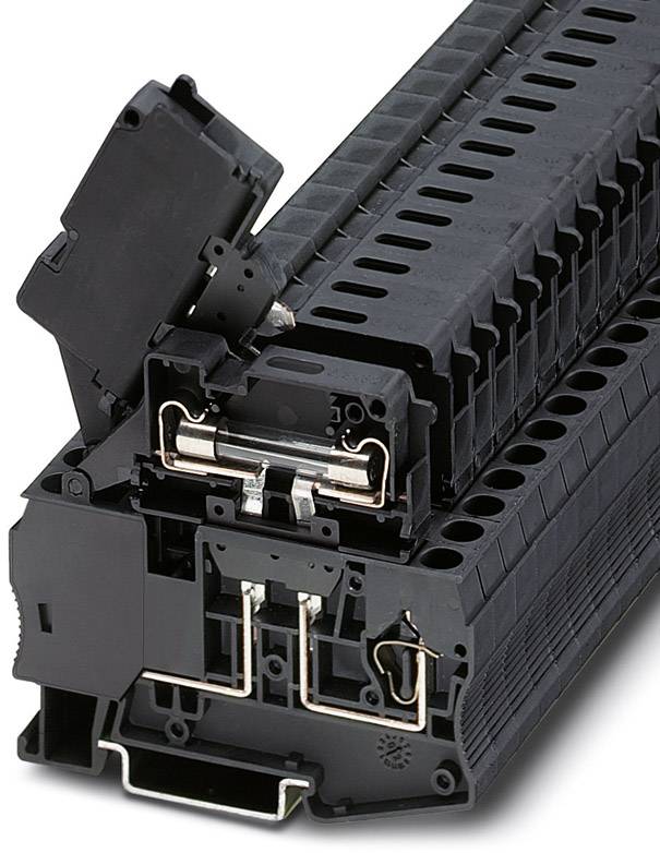 Ein geöffneter, schwarzer Druckertonerkartusche. Sichtbar sind Innenkomponenten und elektrische Anschlüsse. Hände oder Werkzeuge sind nicht zu sehen.