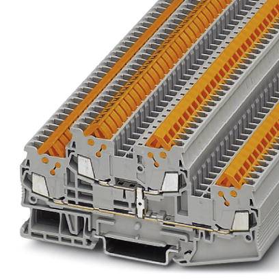 Phoenix Contact 3205153 Durchgangsreihenklemme 5.2mm Schnellanschluss Grau 50St.