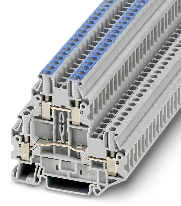 Phoenix Contact 3044788 Durchgangsreihenklemme 6.2 mm Schrauben Grau 50 St.