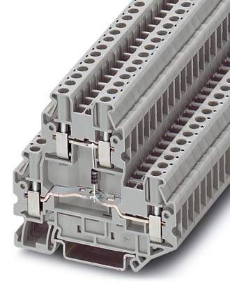 Phoenix Contact 3046663 Bauelementreihenklemme 5.2mm Schrauben Grau 50St.