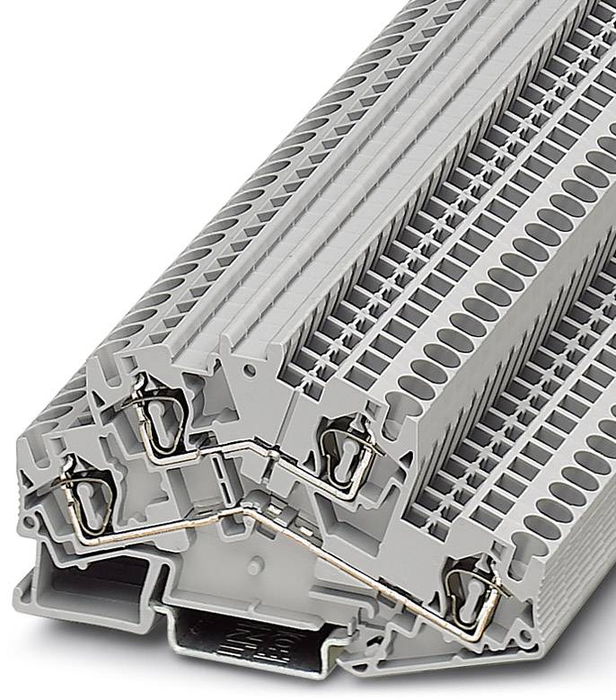 Phoenix Contact 3035056 Durchgangsreihenklemme 6.2 mm Zugfeder Grau 50 St.