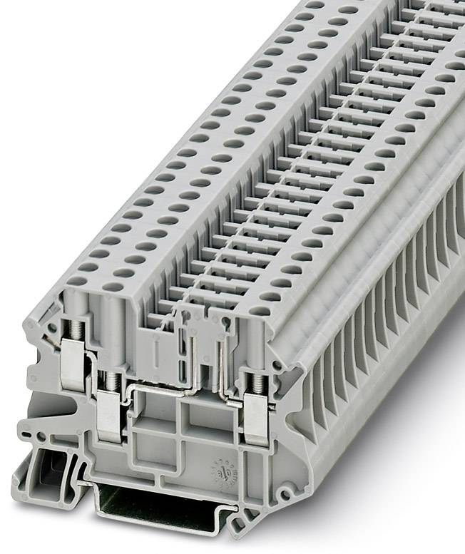 Phoenix Contact 3046605 Durchgangsreihenklemme 6.2 mm Schrauben Grau 50 St.