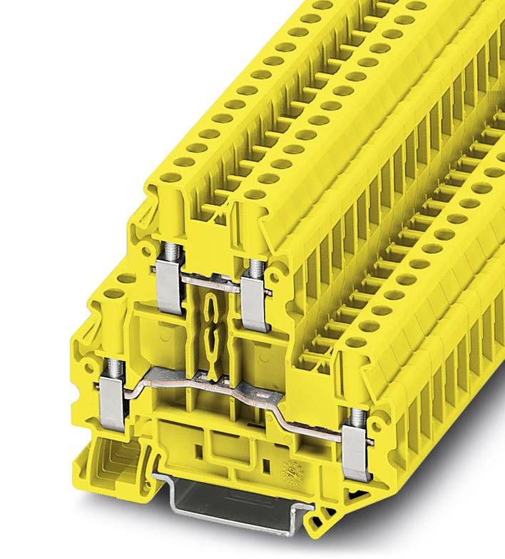 Phoenix Contact 3035467 Durchgangsreihenklemme 6.2mm Schrauben Gelb 50St.